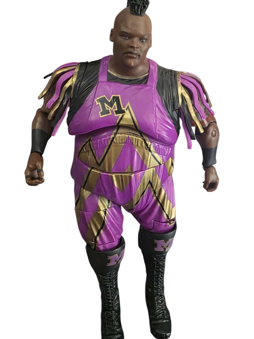 Purple and Gold Wrestling Character Kids Costume